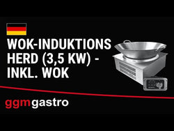 Płyta indukcyjna Wok - 3,5kW - 1 pole - Ø311mm - z patelnią wok w komplecie