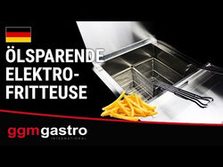 Frytownica elektryczna jednokomorowa stacjonarna - 25L - 14,2kW - z systemem filtrowania oleju - z wyświetlaczem - sterowanie elektroniczne