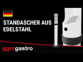 Aluminiowa popielniczka na cokole - biała - Prime Gastro