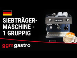 Coffee machine with portafilter - 1 group - including pre-infusion system