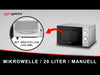 Microwave oven – 20 L – 700 W – manual