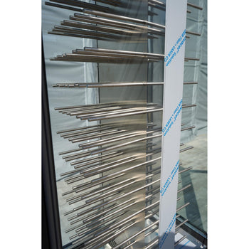 Chłodziarka do wina Panorama - 1 strefa klimatyczna - 120 litrów - maks. 104 butelki - Prime Gastro