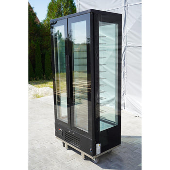 Chłodziarka do wina Panorama - 1 strefa klimatyczna - 120 litrów - maks. 104 butelki - Prime Gastro