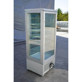 Witryna mroźnicza panoramiczna - 430 litrów - 670 mm - 6 półek - srebrna - Prime Gastro