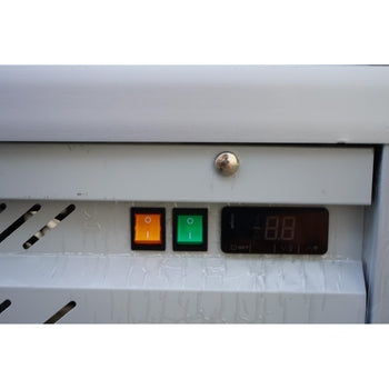 Witryna mroźnicza panoramiczna - 430 litrów - 670 mm - 6 półek - srebrna - Prime Gastro