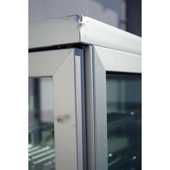 Witryna mroźnicza panoramiczna - 430 litrów - 670 mm - 6 półek - srebrna - Prime Gastro