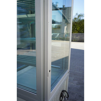 Witryna mroźnicza panoramiczna - 430 litrów - 670 mm - 6 półek - srebrna - Prime Gastro