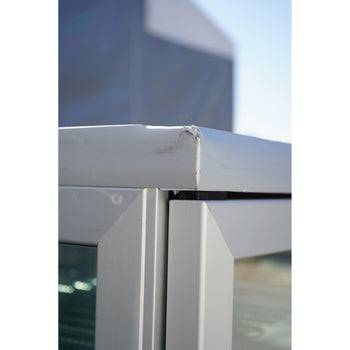 Witryna mroźnicza panoramiczna - 430 litrów - 670 mm - 6 półek - srebrna - Prime Gastro