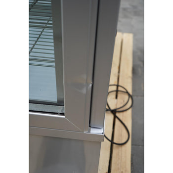 Witryna panoramiczna - 935 litrów - 1320 mm - 10 półek - srebrna - Prime Gastro