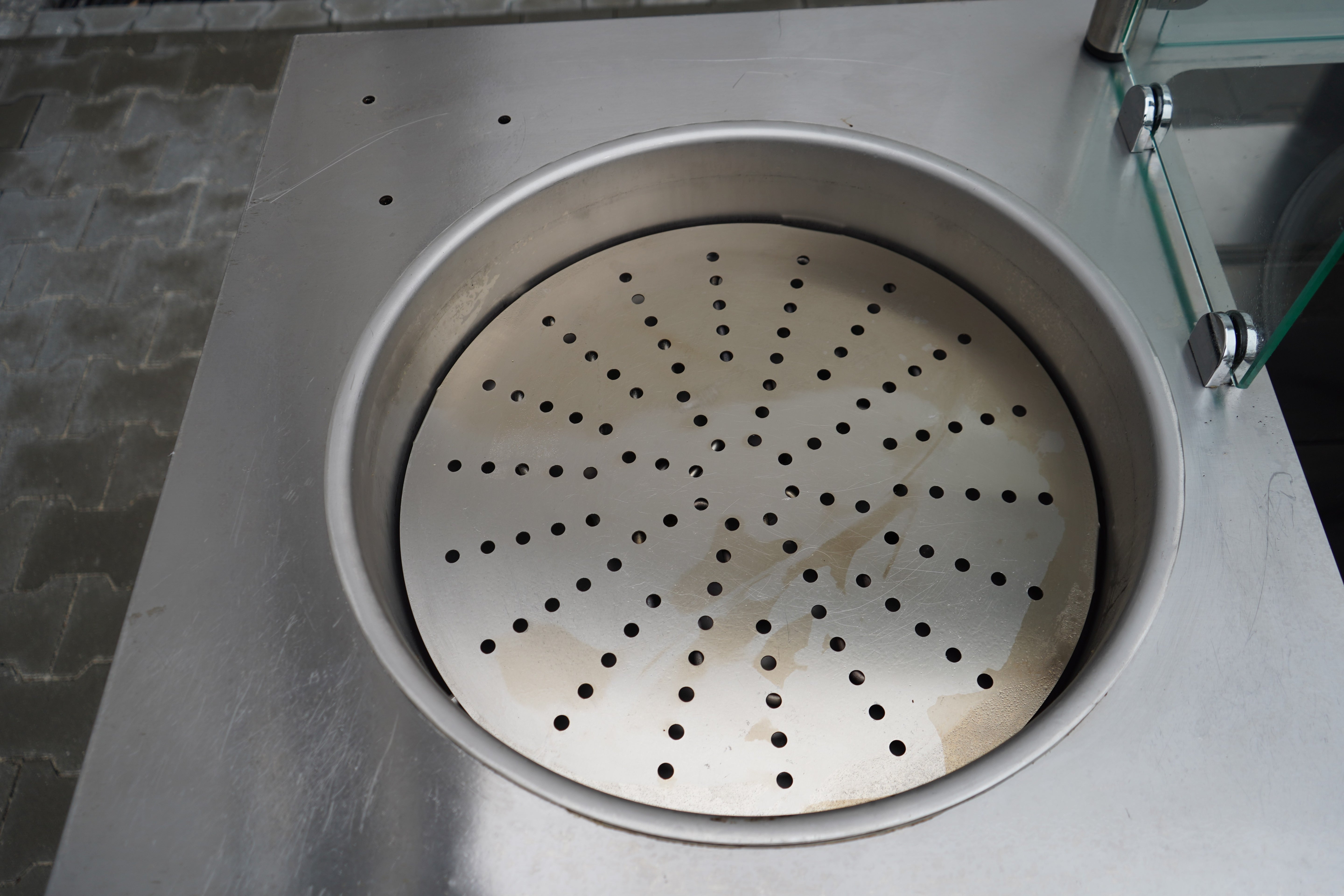 Frying table for donut/lox machine