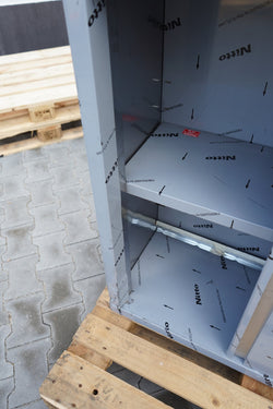 Szafka ścienna PREMIUM ze stali nierdzewnej - 1000x400 mm - z drzwiami przesuwnymi - 1000 mm wysokości