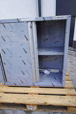 Szafka ścienna PREMIUM ze stali nierdzewnej - 1000x400 mm - z drzwiami przesuwnymi - 1000 mm wysokości