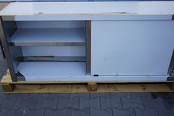 Szafka ścienna PREMIUM ze stali nierdzewnej - 1600x400 mm - z drzwiami przesuwnymi - 650 mm wysokości