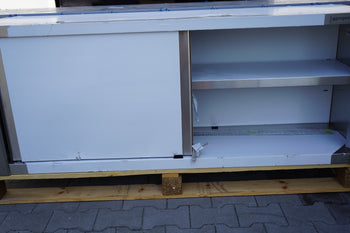 Szafka ścienna PREMIUM ze stali nierdzewnej - 1600x400 mm - z drzwiami przesuwnymi - 650 mm wysokości - Prime Gastro