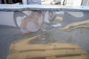 Szafka ścienna ze stali nierdzewnej - 1400x400 mm - z przesuwanymi szklanymi drzwiami - 650 mm wysokości - Prime Gastro