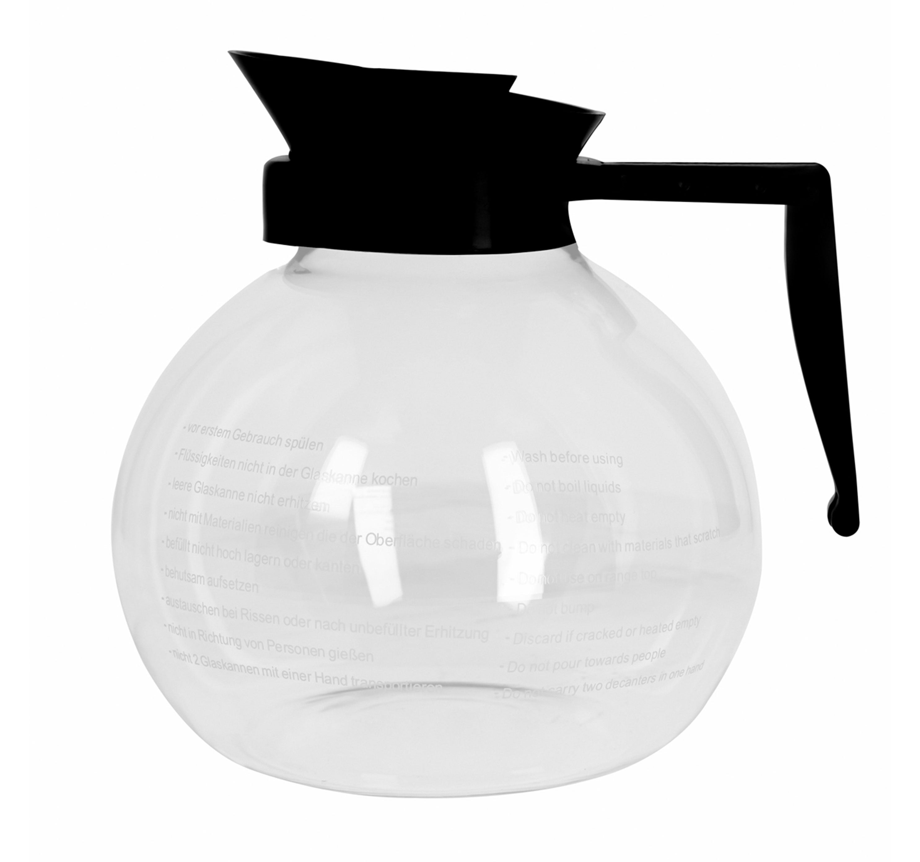 Glass jug for coffee maker with filter - 1.7 liters