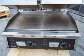 Szybki podwójny grill kontaktowy | grill do hamburgerów - 12 kW - automatyczny - wyświetlacz cyfrowy - Prime Gastro