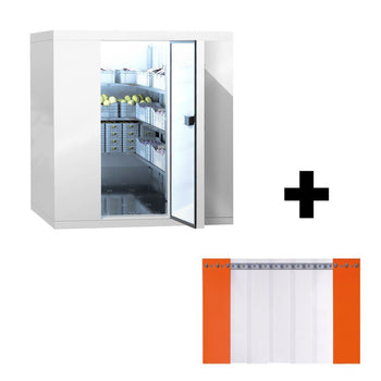 Komora mroźnicza - 1200x1500mm - 2,2m³ - włącznie z kurtyną lamelową - Prime Gastro