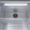 GASTRO-COOL | Chłodziarka barowa – 600 mm – 128 L – z 1 drzwiami szklanymi skrzydłowymi – srebrna