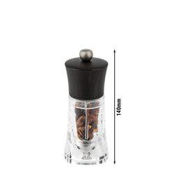 (6 sztuk) PEUGEOT | OLÉRON – Młynek do chili – drewno/akryl – kolor czekoladowy – wysokość: 140 mm