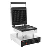 Commercial Waffle Maker - Single - Manual - 2kW - Shape: Brussels - plates with Teflon coating