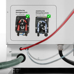 Zmywarka podblatowa do naczyń - Sterowanie elektromechaniczne - 5,1kW - kosz 500x500mm - z dozownikami detergentu i nabłyszczacza oraz pompą spustową