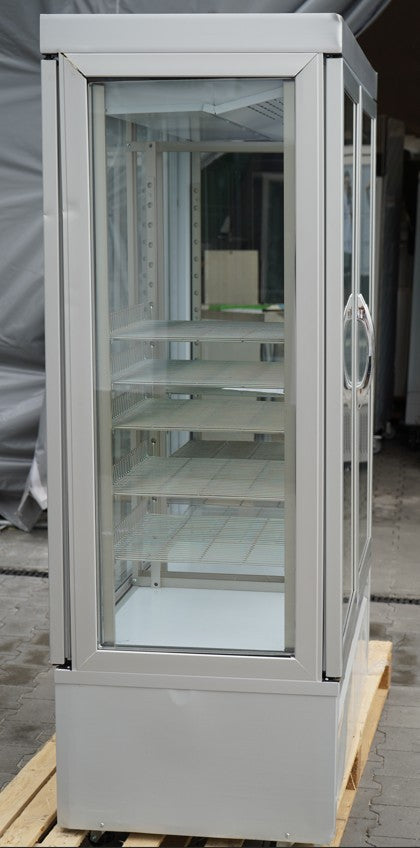 Panoramic display cabinet - 935 liters - 1320 mm - 10 shelves - silver