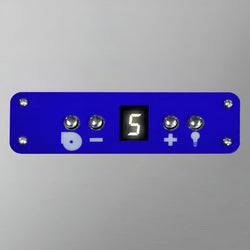 Okap ścienny - 2400mm - z silnikiem, regulatorem, filtrem i lampą